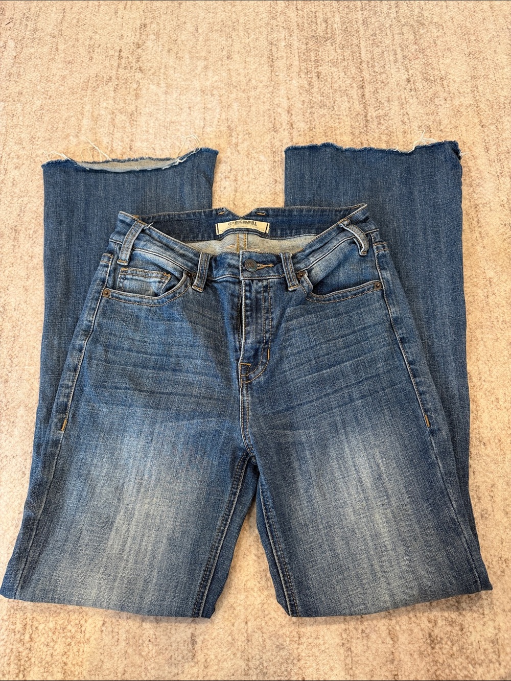 Rock & Roll Cowgirl Medium Blue Flare Jeans